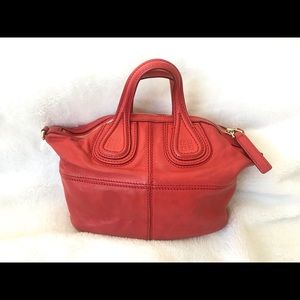 GIVENCHY Goatskin Micro Nightingale Red.